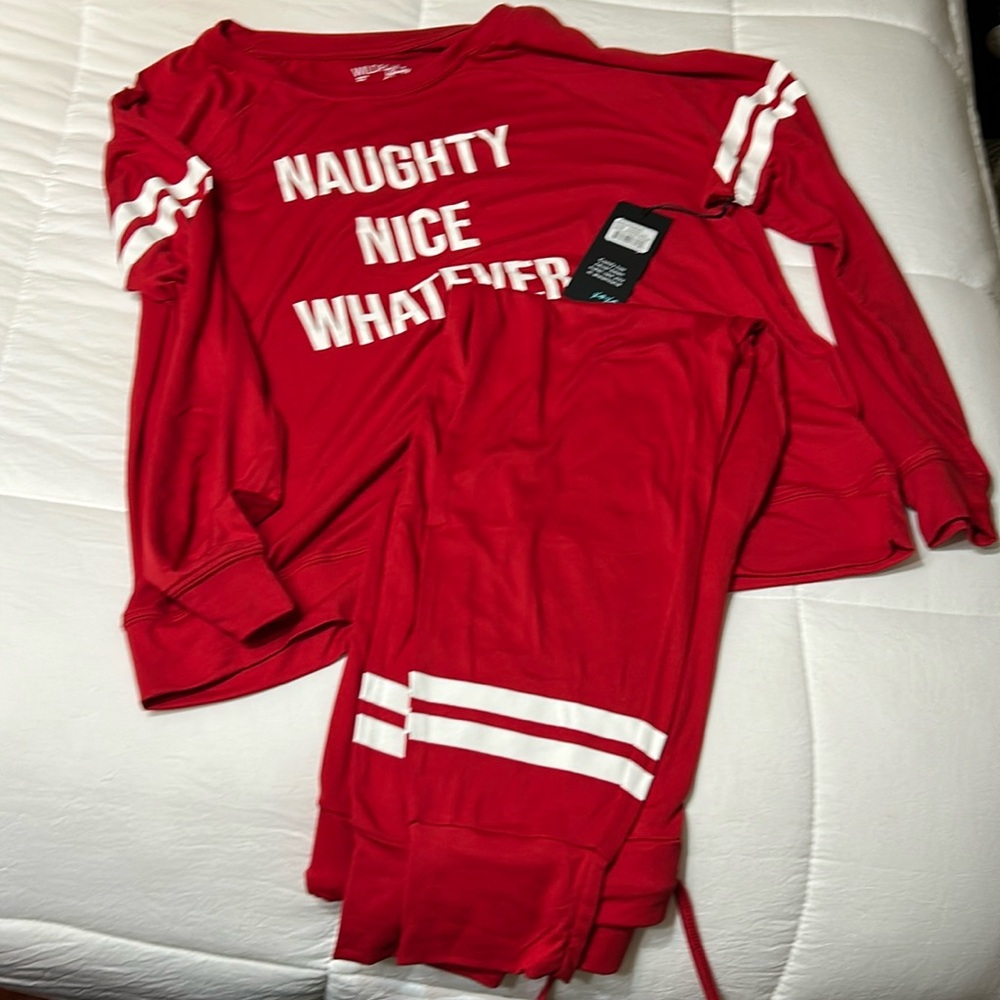 Naughty Nice Whatever Pajama Set WildFox NEW